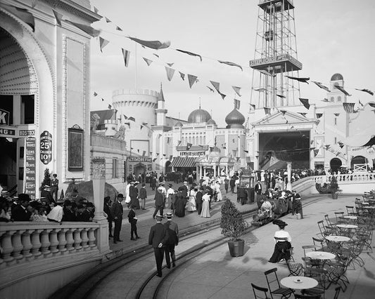 Coney Island's Dreamland 1905 Print