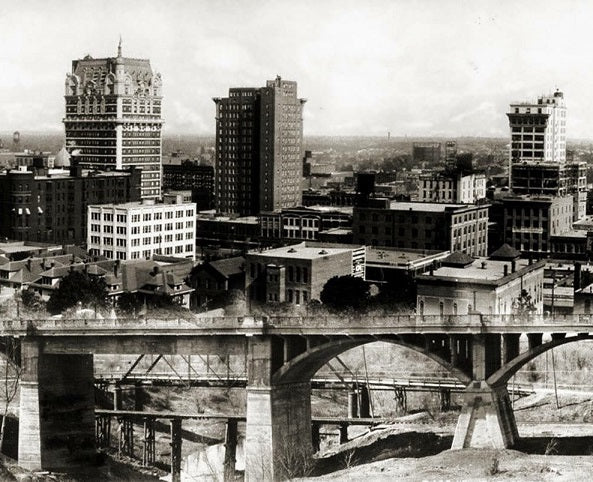 Dallas Skyline 1915 Print