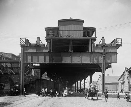 Delaware and South Streets 1905 Print