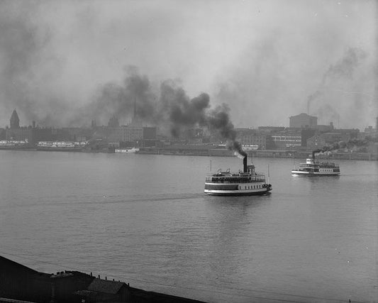 Detroit Waterfront 1905 Print