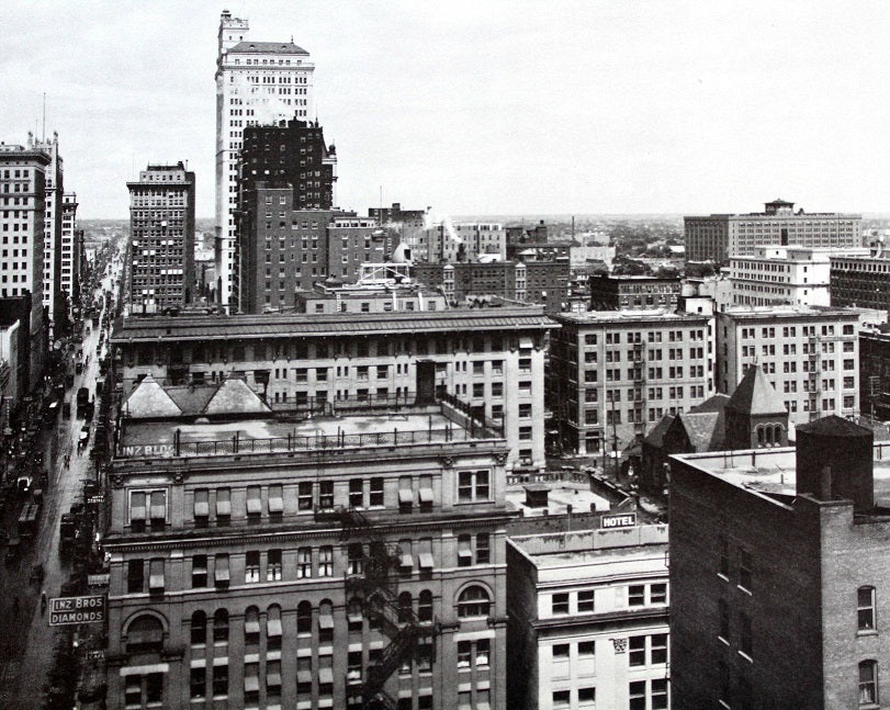 Downtown Dallas 1920s Print