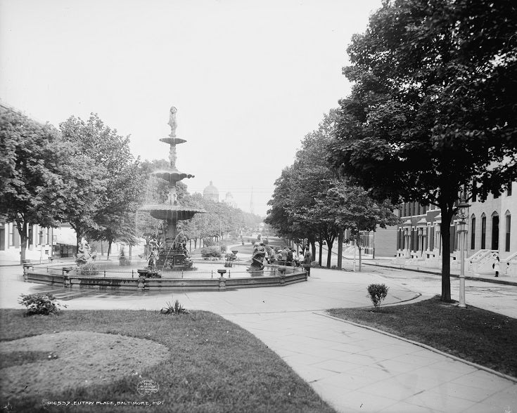Eutaw Place 1903 Print