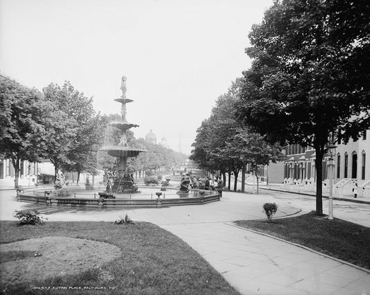 Eutaw Place 1903 Print