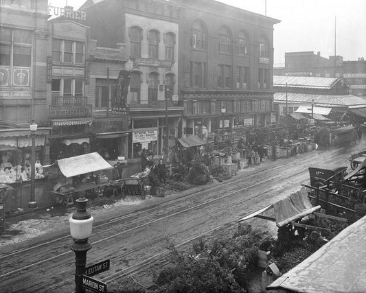 Eutaw at Marion 1920s Print