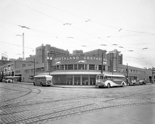 First Avenue Bus Depot 1930s Print