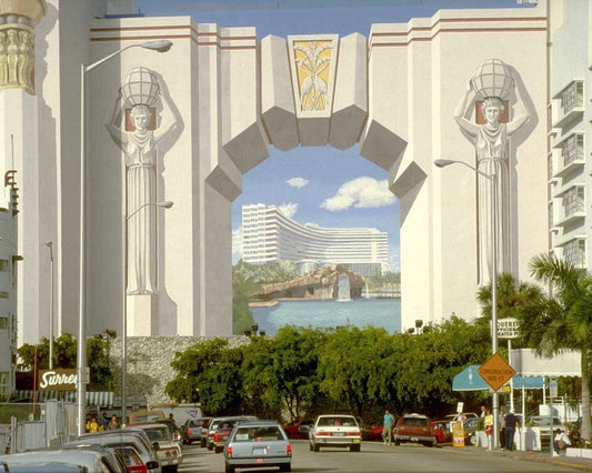 Fontainebleau Mural 1990s Print