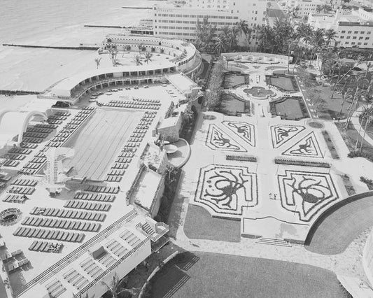 Fontainebleau Pool 1955 Print