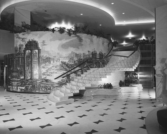 Fontainebleau Staircase 1955 Print