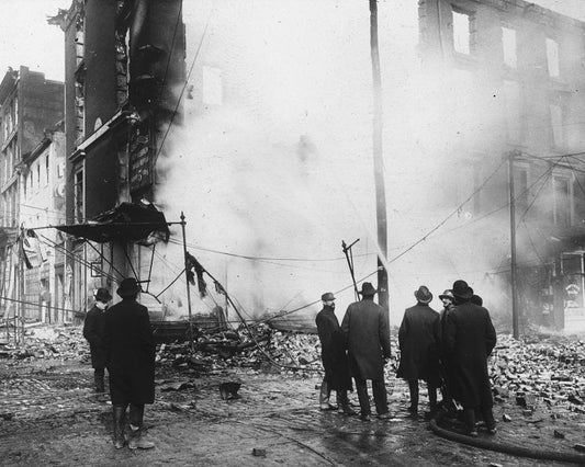 Great Baltimore Fire on N. Charles 1904 Print