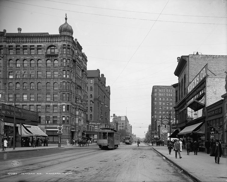 Hennepin Avenue 1908 Print