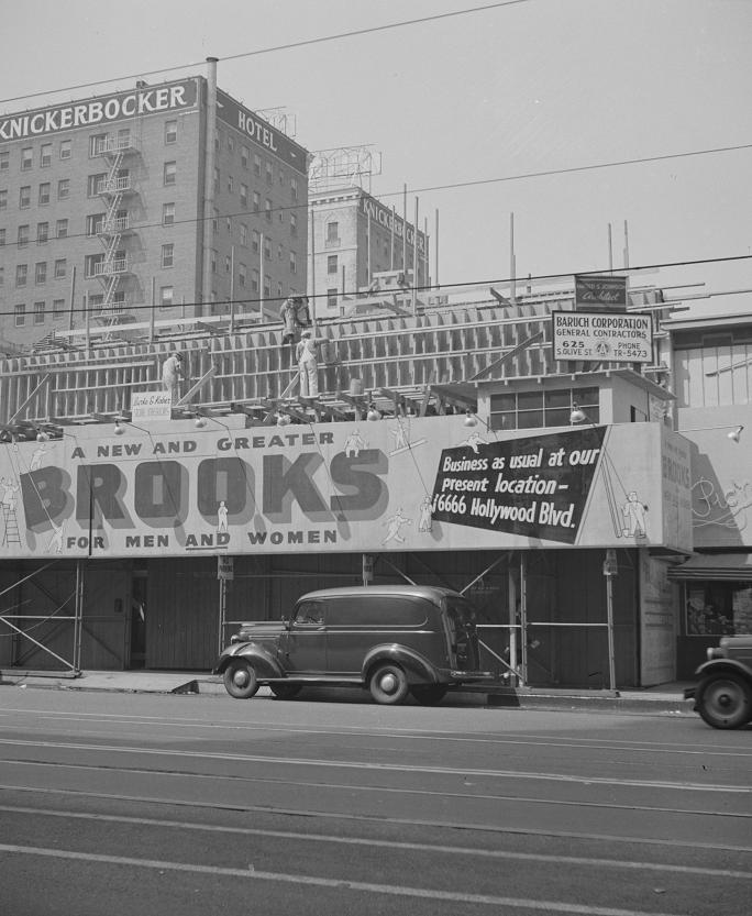 Hollywood Boulevard 1942 Print