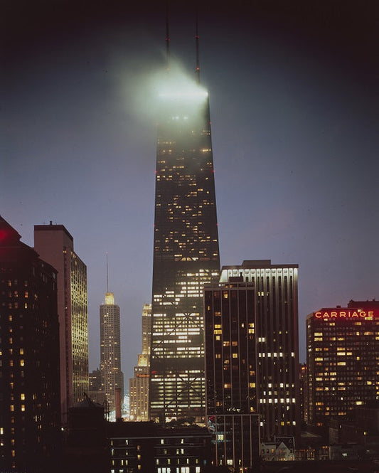 John Hancock Center at Night 1994 Print