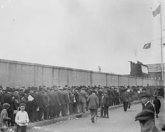 Line Outside of Shibe Park 1913 Print