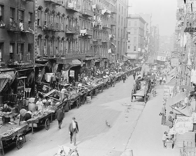 Little Italy - Mulberry Street 1905 Print