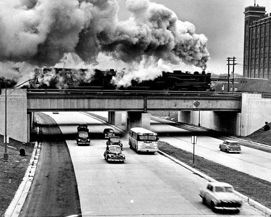 Lodge Freeway 1950s Print
