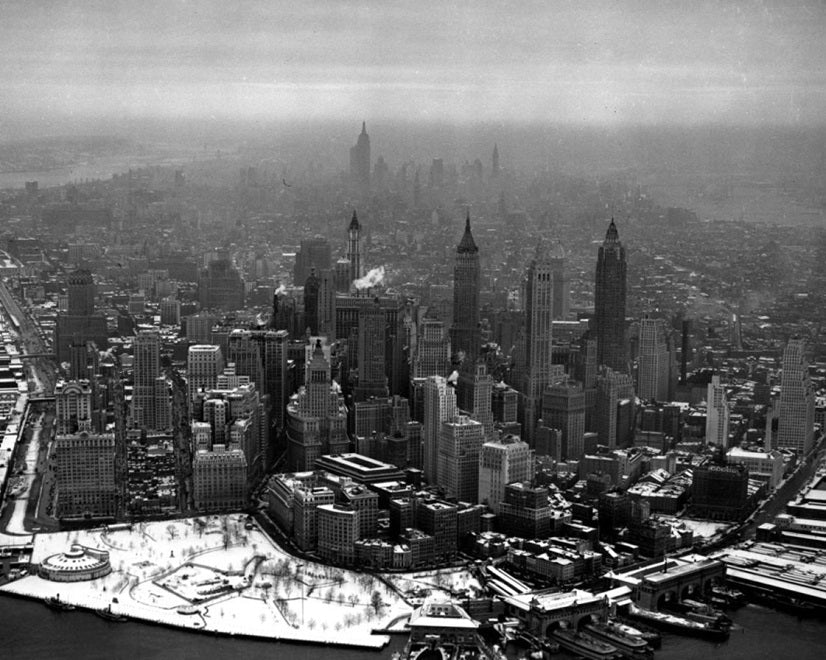 Lower Manhattan after a Snowstorm 1941 Print