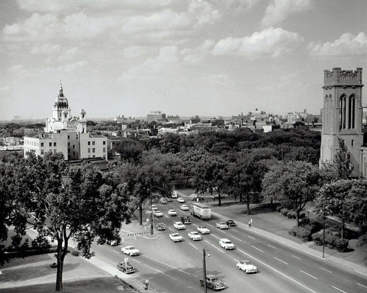 Lyndale and Hennepin 1959 Print