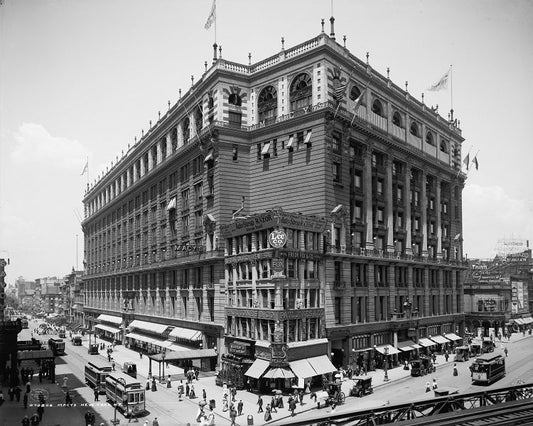 Macy's at Herald Square 1908 Print