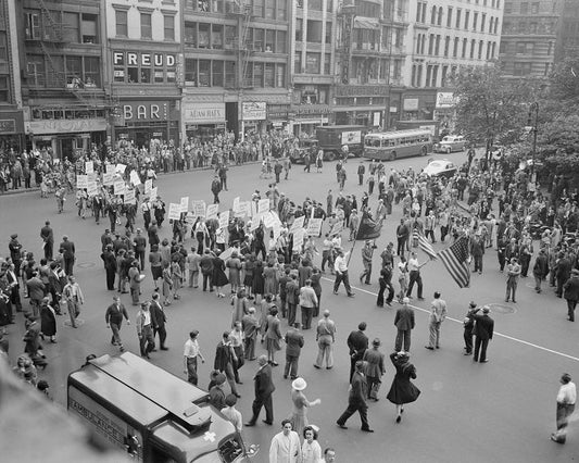 Madison Square D-Day Parade 1944 Print