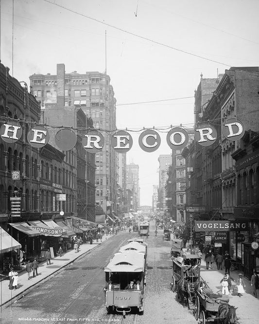 Madison from Fifth 1900 Print