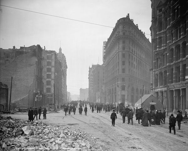 Market Street after the Earthquake 1906 Print