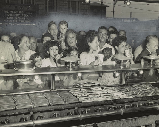 Nathan's Food Counter 1947 Print