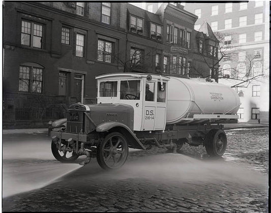 New York New York- Department of Sanitation watering truck.