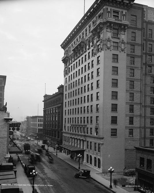 Nicollet and Seventh 1910 Print