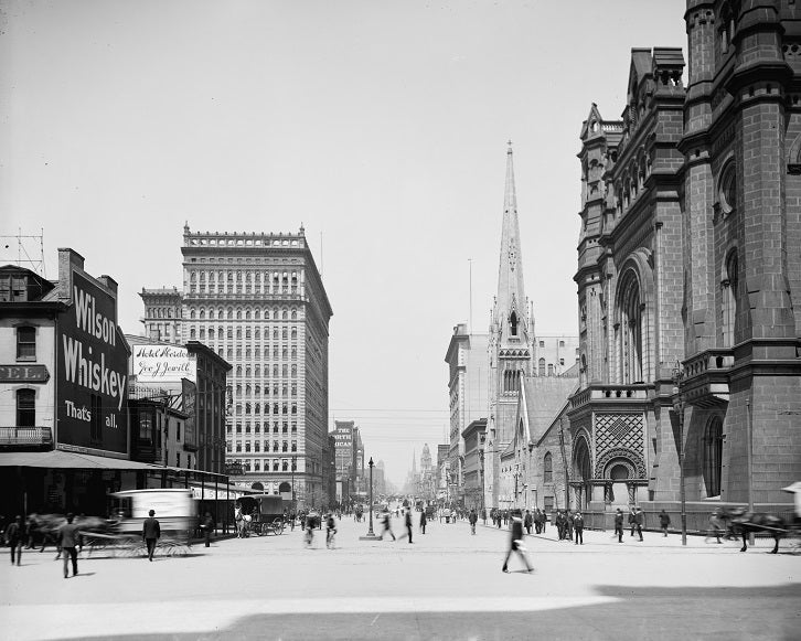 North Broad Street 1905 Print