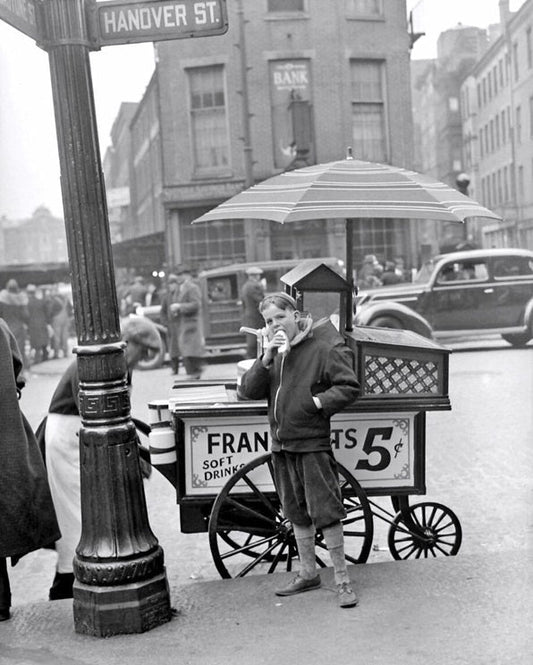 North End Hotdog Stand 1939 Print