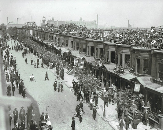 Outside Shibe Park 1913 World Series Print