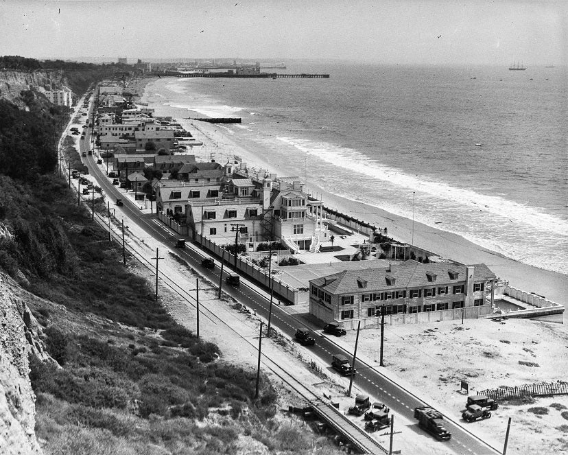 Palisades Beach Road 1920s Print