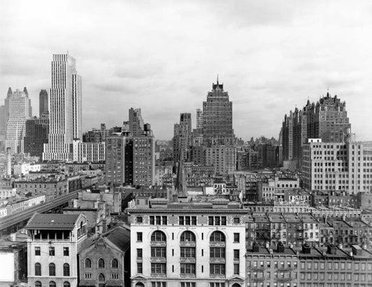 Part of the Manhattan skyline New York New York circa 1938.