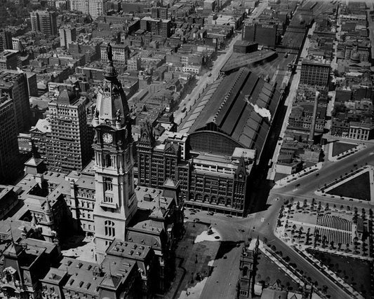 Philadelphia's Broad Street Station 1920 Print