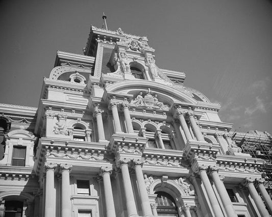 Philadelphia City Hall Architecture 1937 Print