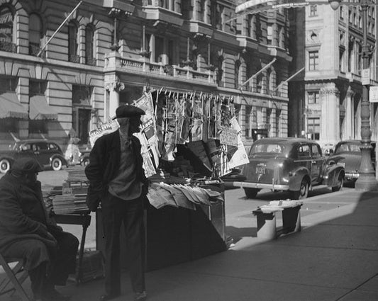 Philadelphia Newsstand 1939 Print