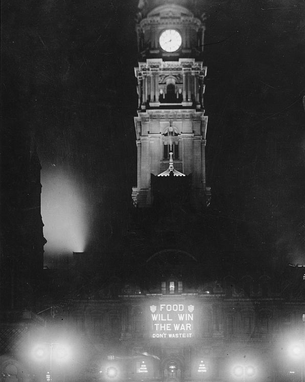 Philly City Hall 1917 Print