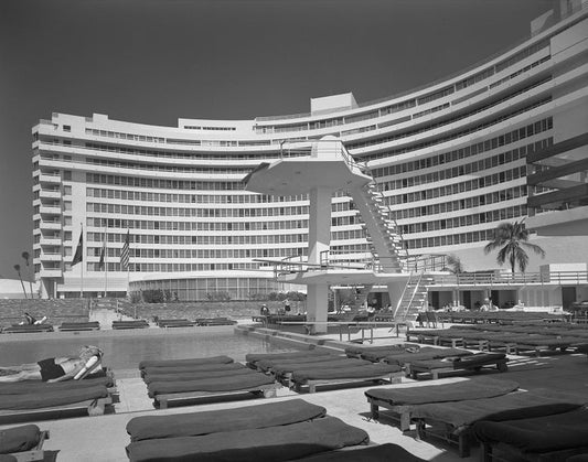 Pool at the Fontainebleau 1955 Print