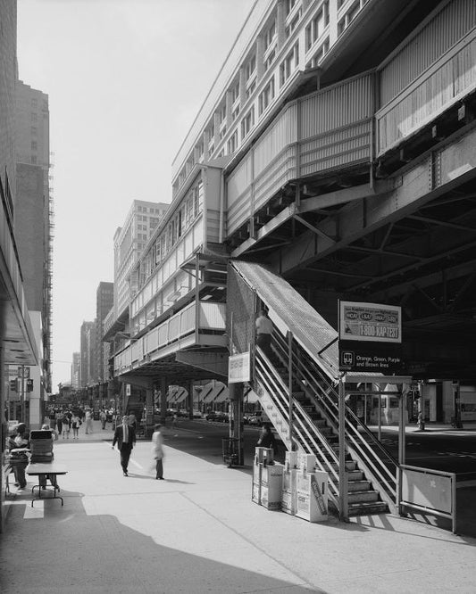 Randolph-Wabash Avenue Station 1990s Print