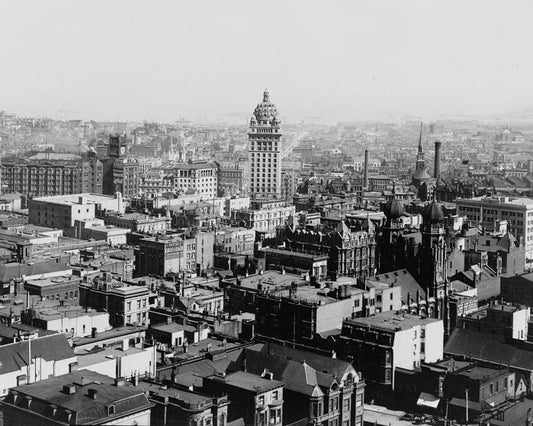 San Francisco Skyline 1900 Print