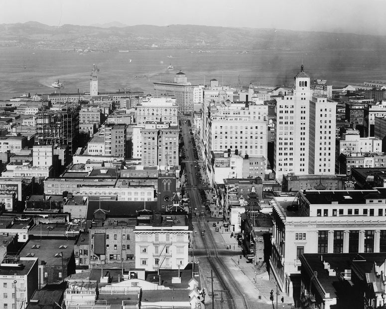 San Francisco from California Street 1922 Print