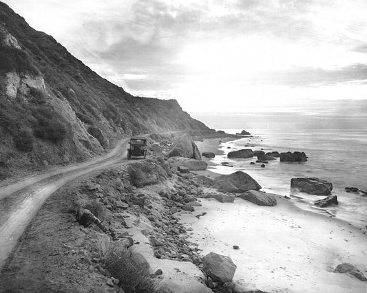 Santa Monica - Ocean Road 1910 Print