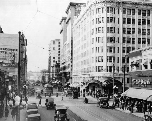 Seventh and Hill 1920s Print