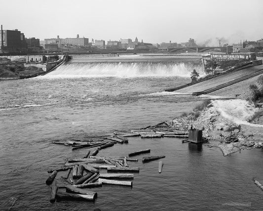 St. Anthony Falls 1908 Print