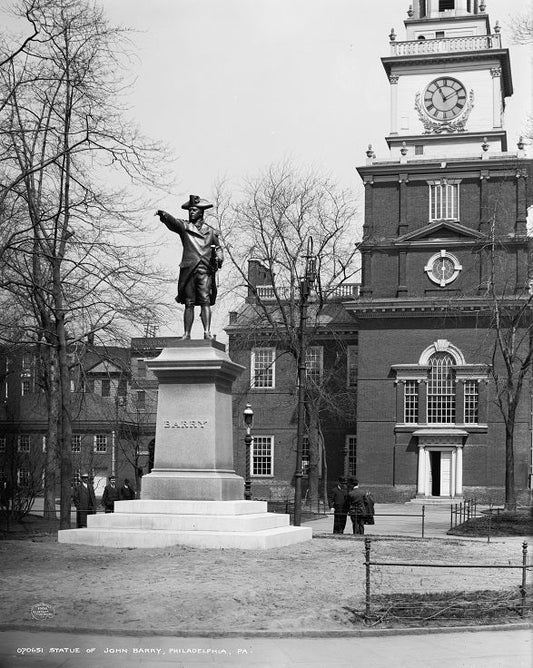 Statue of John Barry 1908 Print