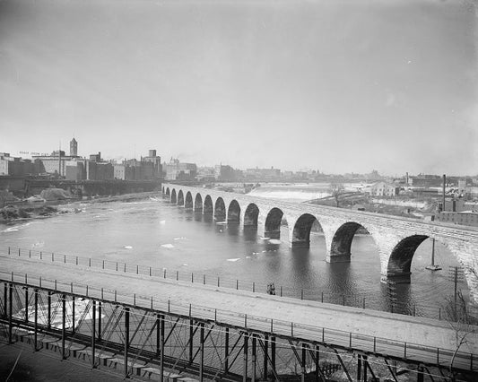 Stone Arch Bridge 1903 Print
