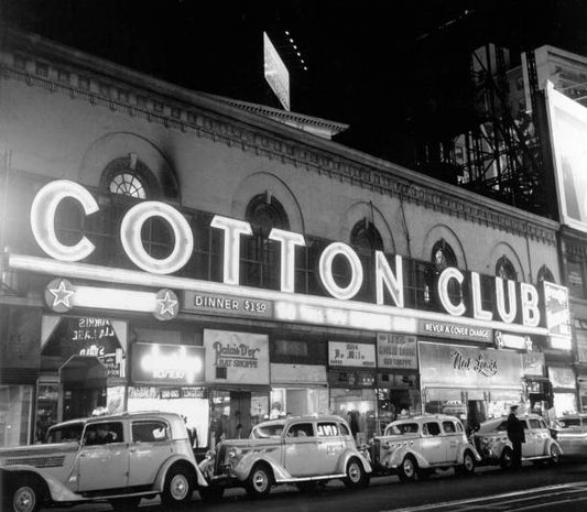 Taxis line up out side of the Cotton Club at Broadway and 48th Street circa 1938 in New York City New York.