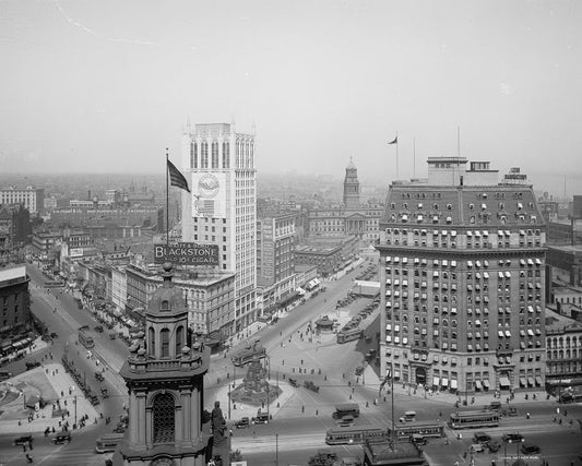 The Campus Martius 1910s Print