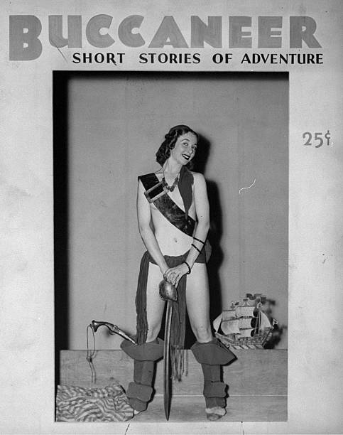 The 'Buccaneer' at the World's Fair 'Living Magazine Covers' exhibit.