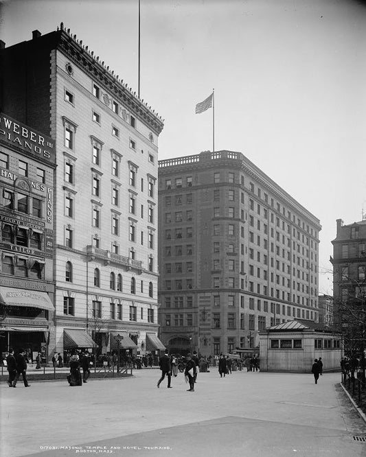 Tremont and Boylston 1904 Print
